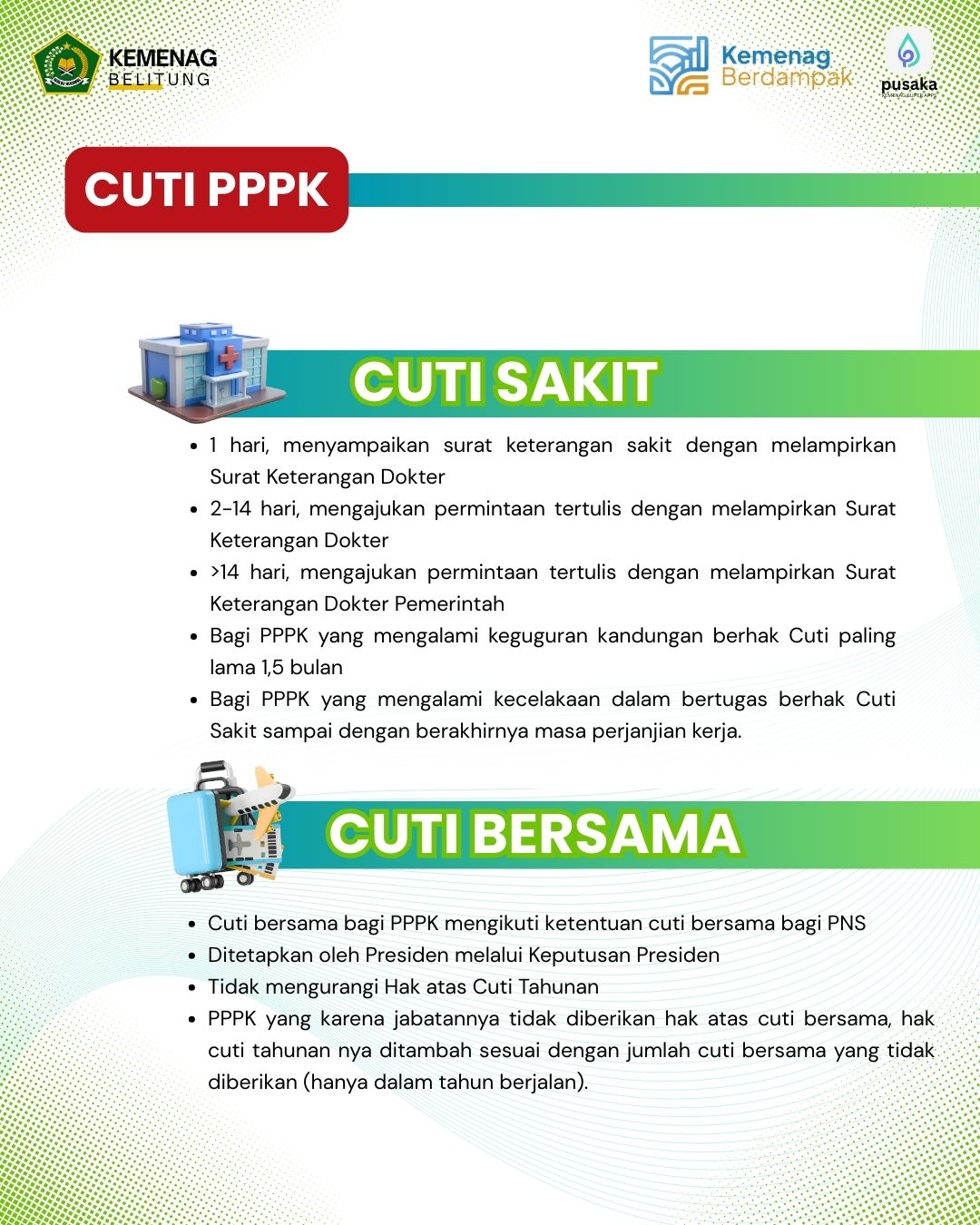 Cuti PNS dan PPPK Kementerian Agama