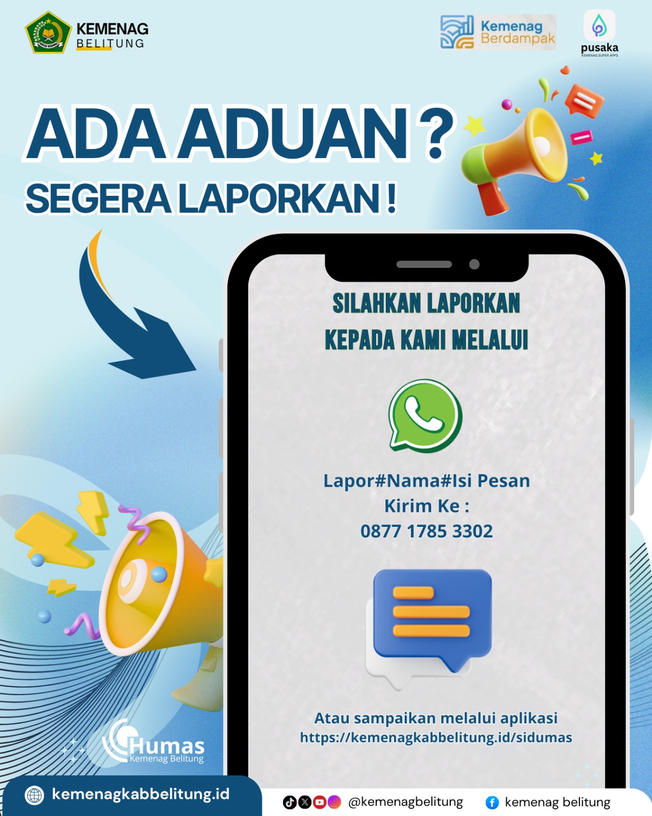 Layanan SIDUMAS Kemenag Belitung