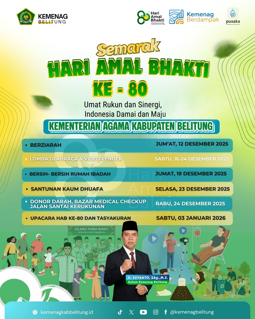 Hari Amal Bhakti Ke-80 Kementerian Agama Hari Amal Bhakti Ke-80 Kementerian Agama