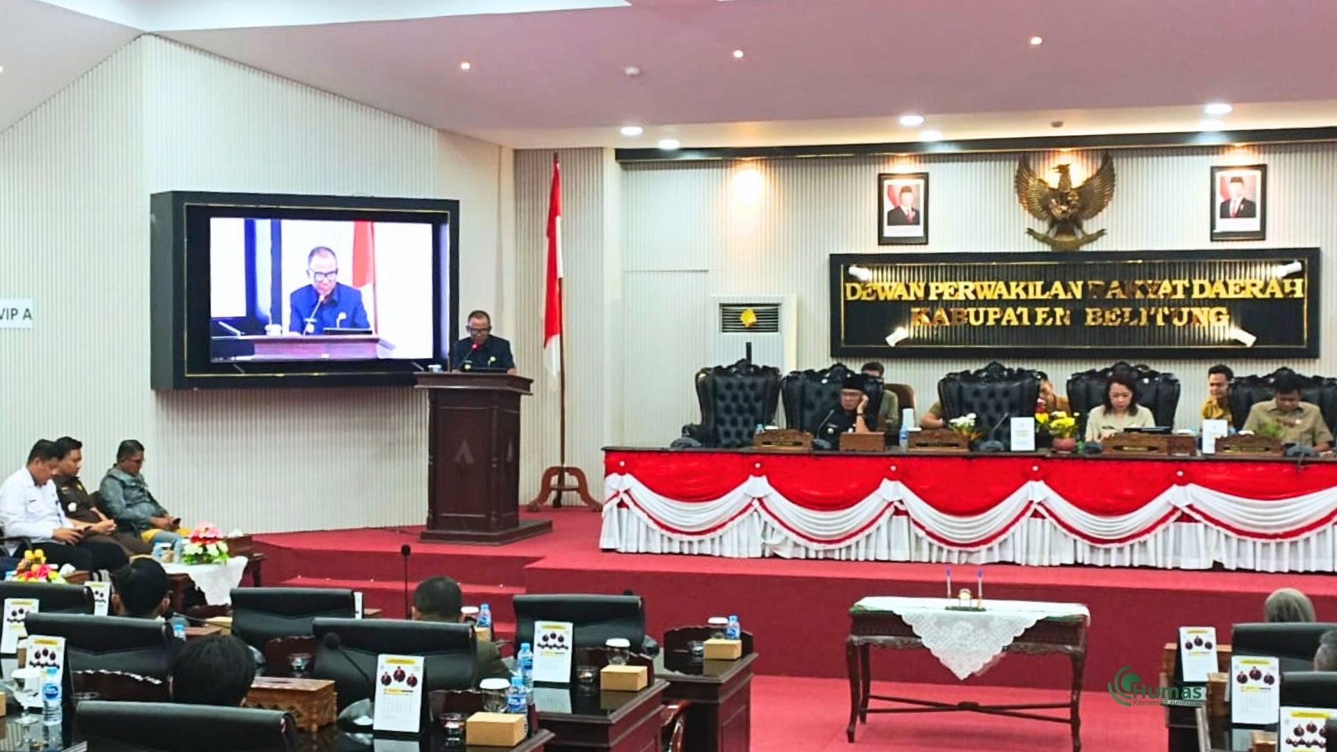 Kemenag Belitung Hadiri Rapat Paripurna DPRD, Dukung Pembangunan Belitung
