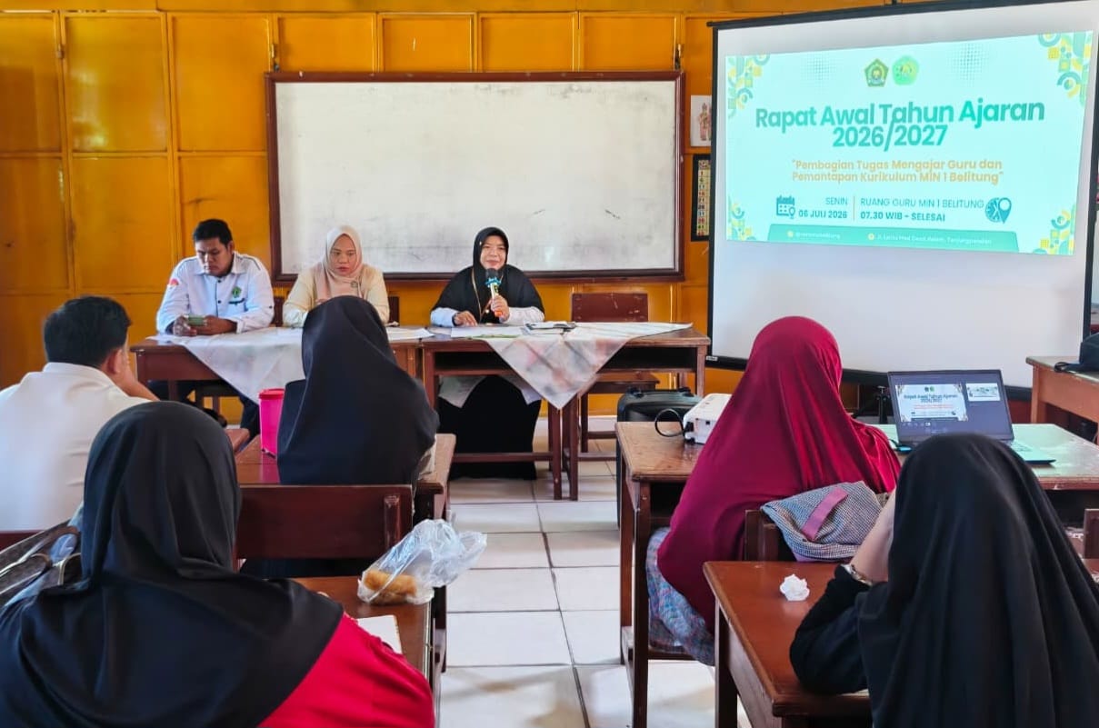 MIN 1 Belitung Gelar Rapat Awal Tahun Ajaran 2026/2027