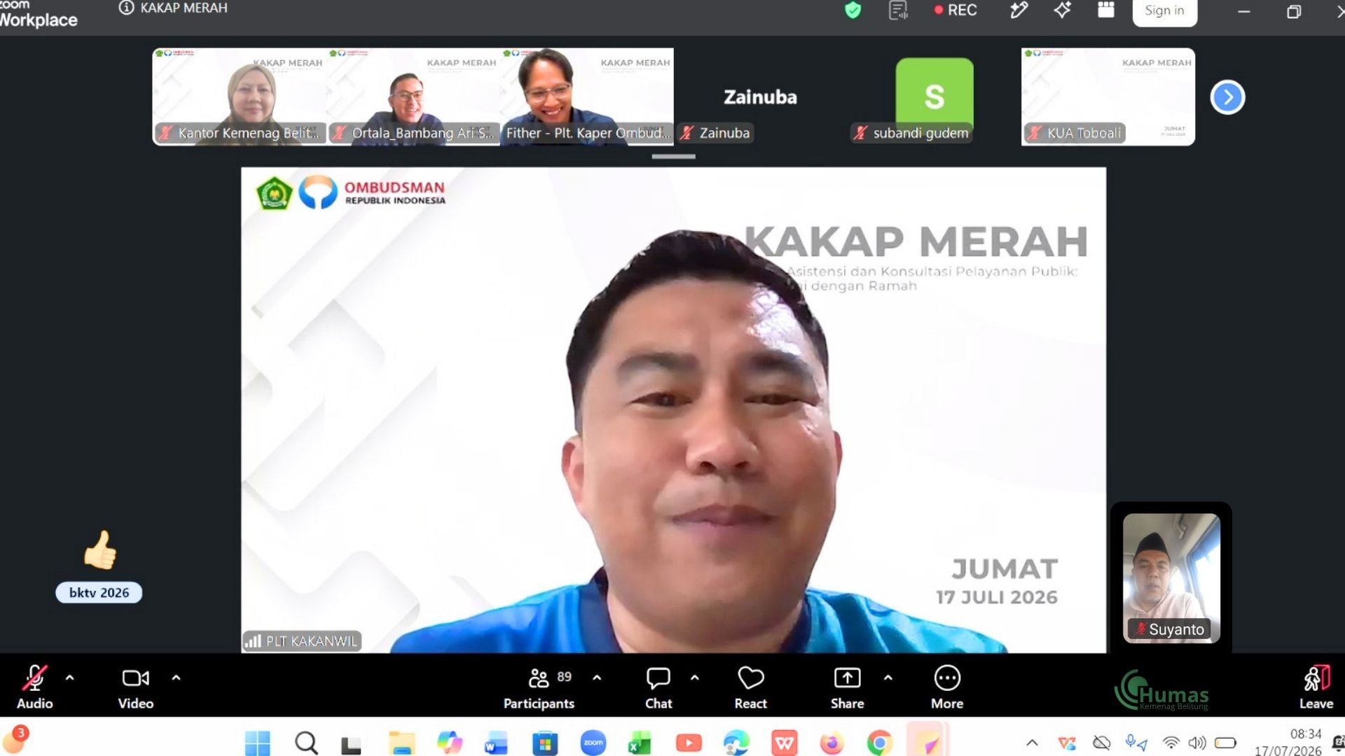 Kemenag Belitung Ikuti KAKAP MERAH, Perkuat Pelayanan Publik yang Berdampak