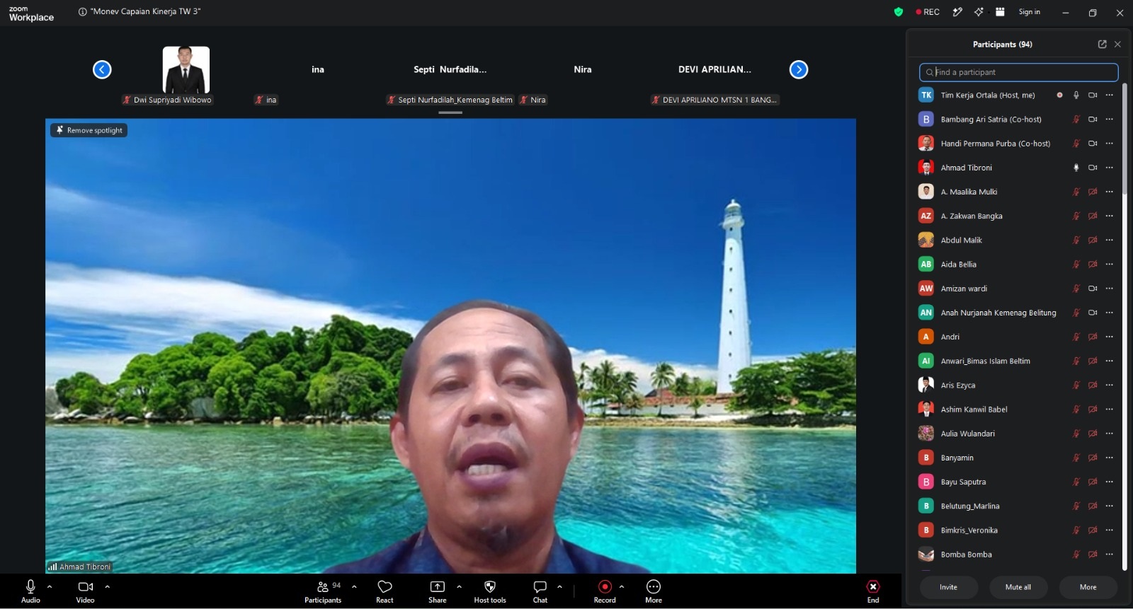 Kanwil Kemenag Babel Evaluasi Kinerja Triwulan III untuk Perkuat Akuntabilitas Pelayanan