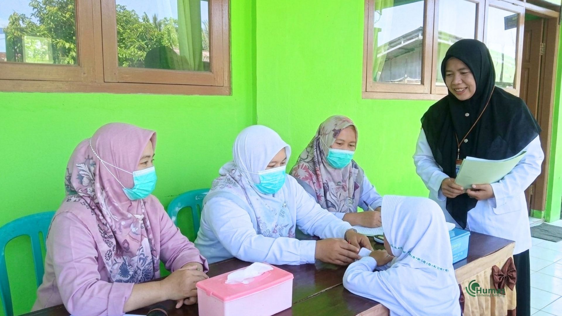 Jaga Kesehatan Murid, MIN 1 Belitung Gelar CKG Bersama UPT Puskesmas Air Saga