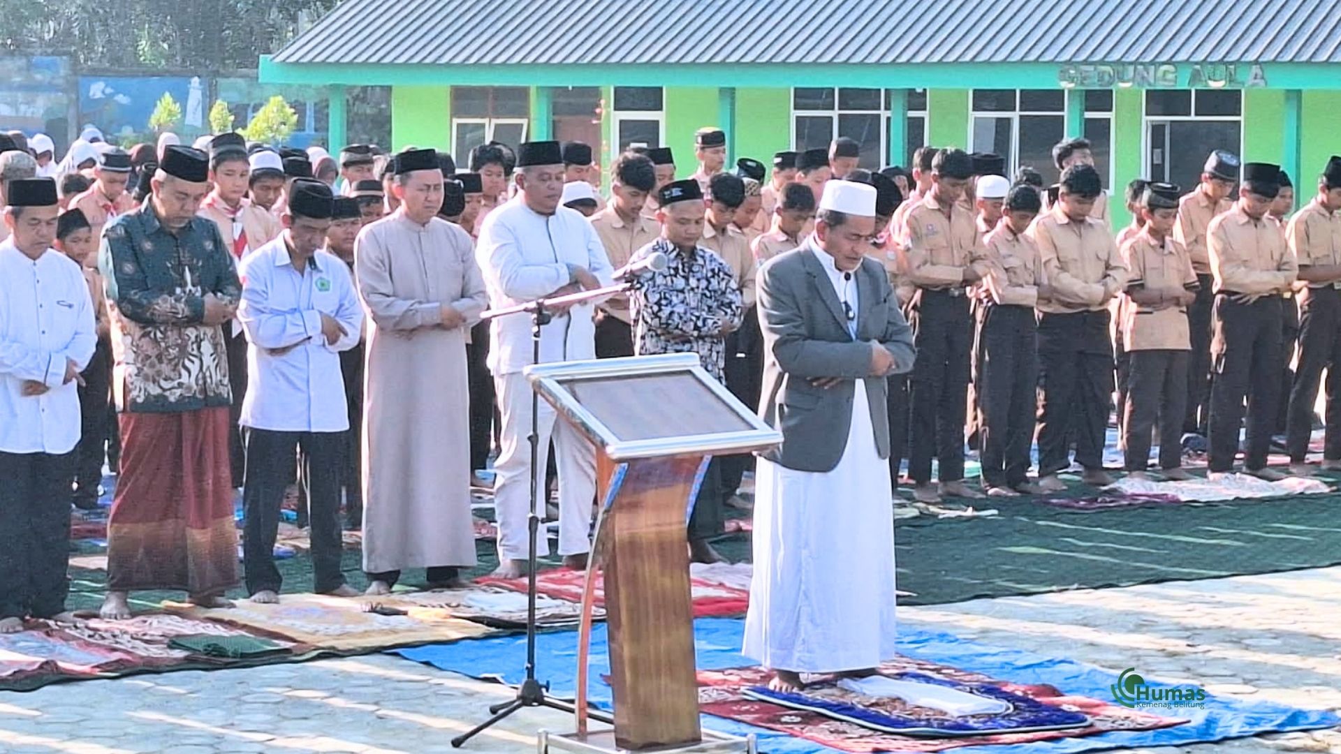 MTsN 1 Belitung Gelar Sholat Istisqo Bersama Jajaran Kemenag Kabupaten Belitung