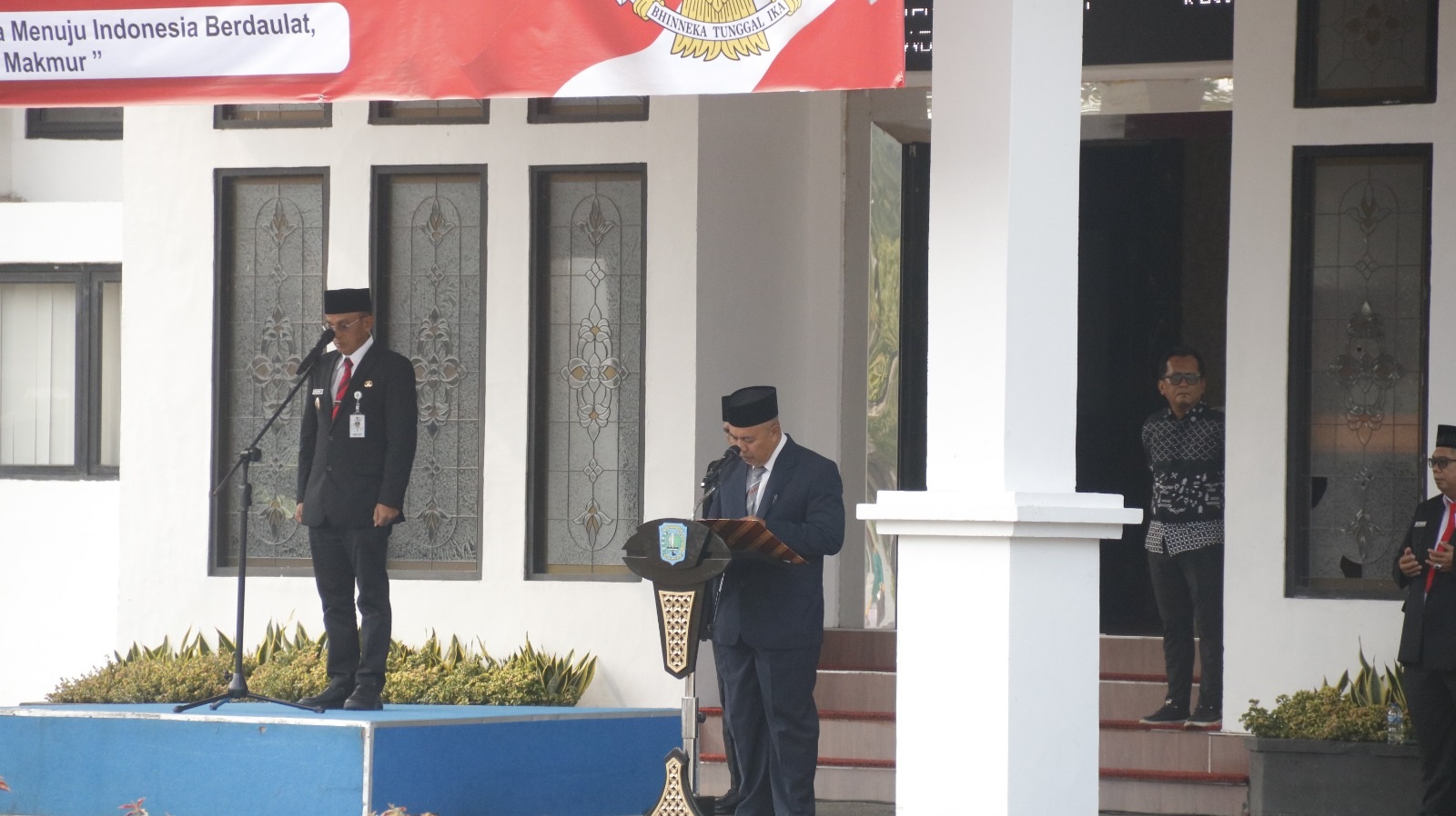 Upacara Kesaktian Pancasila di Kantor Bupati, Kakan Kemenag Belitung Baca Doa dan Perkuat Sinergi