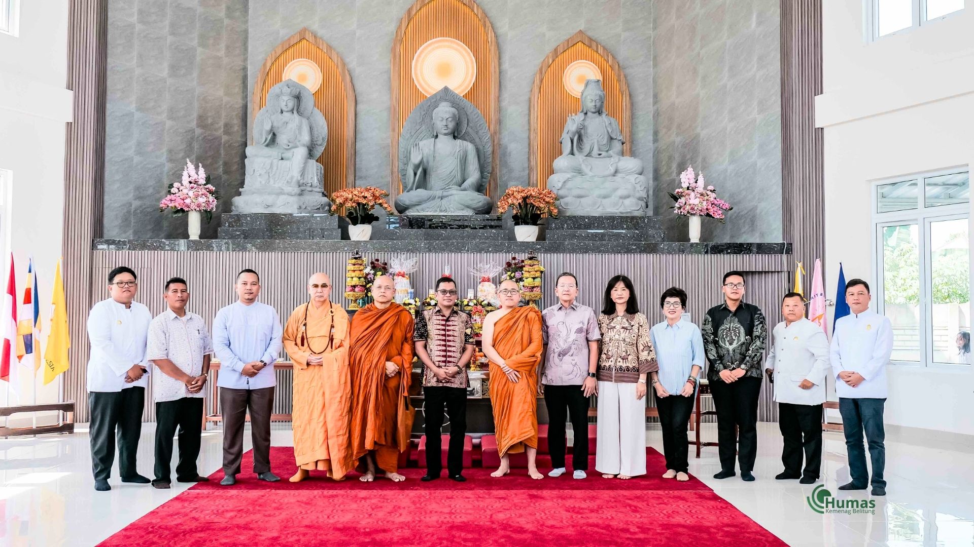 Kemenag Belitung Perkuat Moderasi Beragama Lewat Pengukuhan Pengurus Sikkhapada Buddhayana