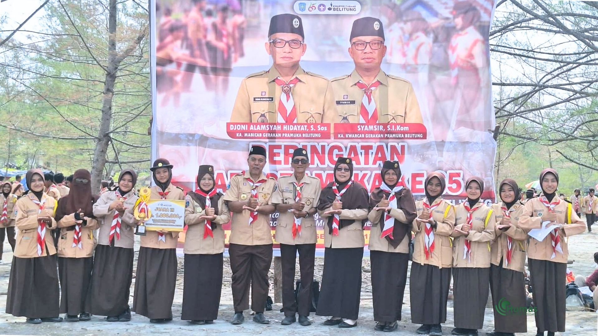 Upacara Hari Pramuka ke-65, Saka Amal Bakti Kemenag Belitung Teguhkan Semangat Pengabdian