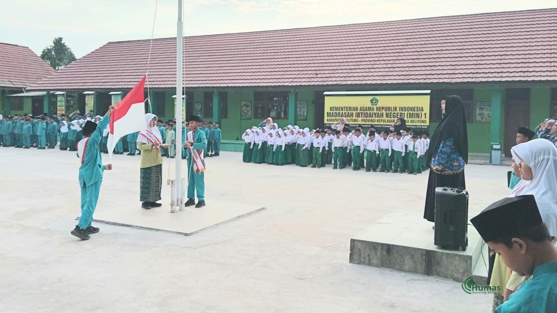 MIN 1 Belitung Laksanakan Upacara Peringatan Hari Anak Nasional Tahun 2026
