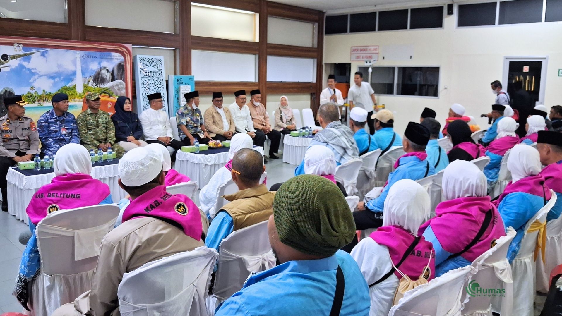 Kemenag Belitung Hadiri Penyambutan 42 Jamaah Haji Asal Belitung dalam Keadaan Sehat