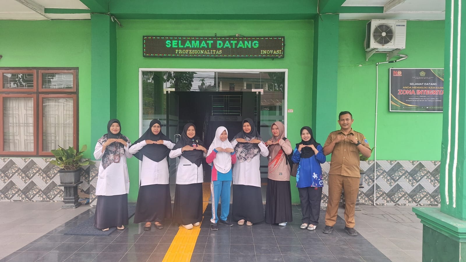SLB Negeri Tanjungpandan Sosialisasikan OM dan Guiding Block bagi Petugas PTSP Kemenag Belitung