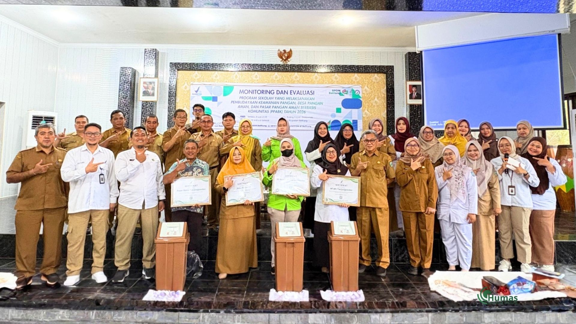 MTsN 1 Tanjungpandan Raih Penghargaan, Kemenag Belitung Perkuat Komitmen Pangan Aman