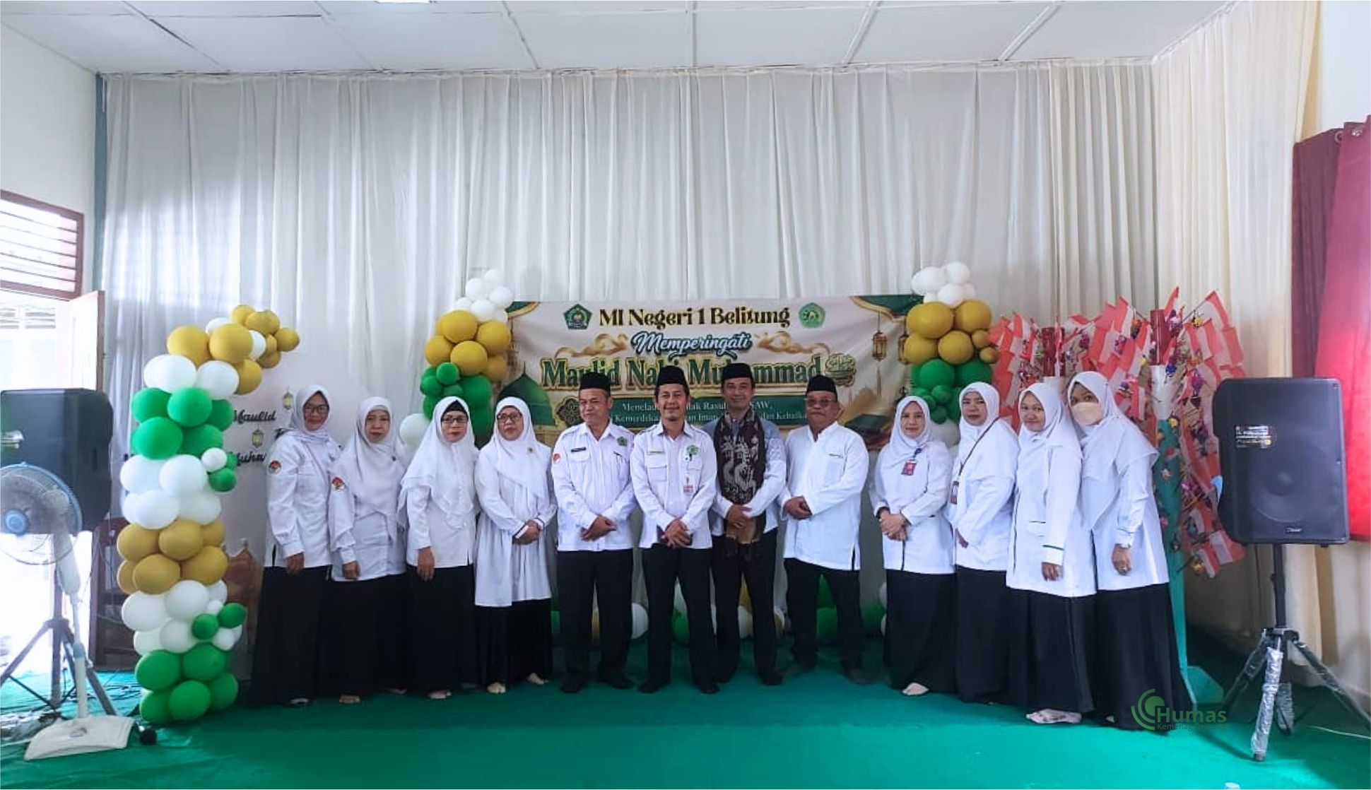 Maulid Nabi di Madrasah Ibtidaiah Negeri (MIN) 1, Kemenag Belitung Perkuat Pendidikan Akhlak