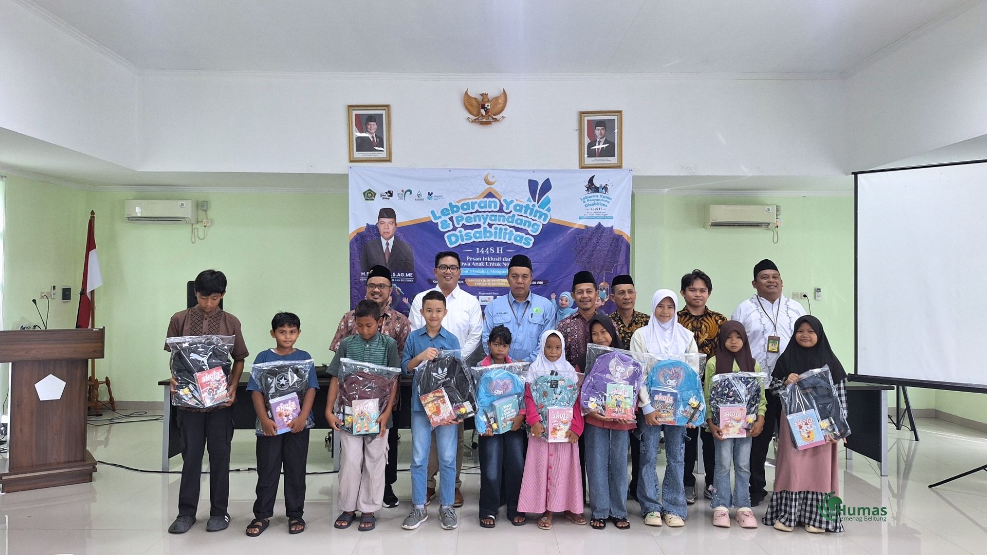 Lebaran Yatim dan Disabilitas 10 Muharam, Kemenag Belitung Peduli Anak Istimewa