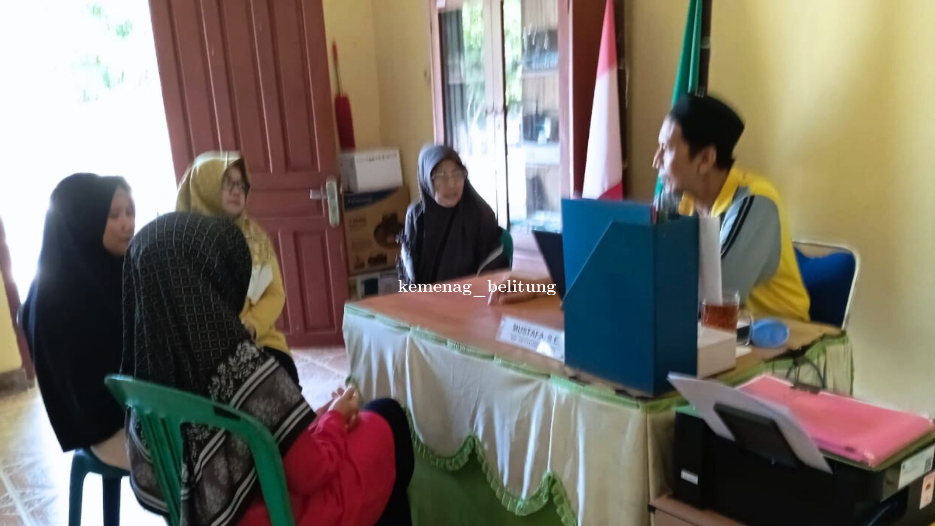 Perpustakaan MTsN 1 Belitung Gelar Rapat Koordinasi Tindak Lanjut Sosialisasi Akreditasi