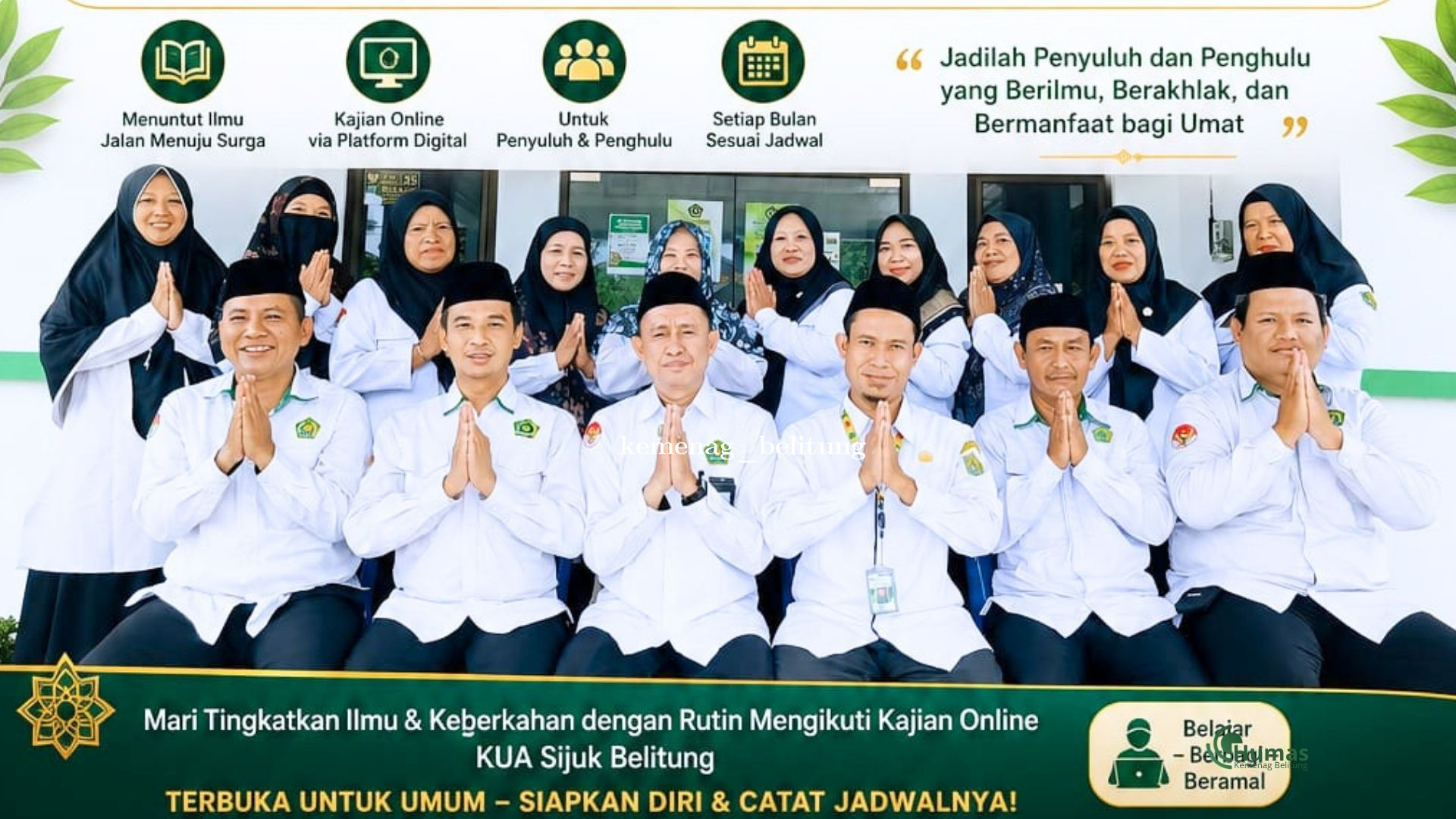 KUA Sijuk Belitung Hadirkan Program Inovasi Baru Buletin Tanya Jawab Keagamaan