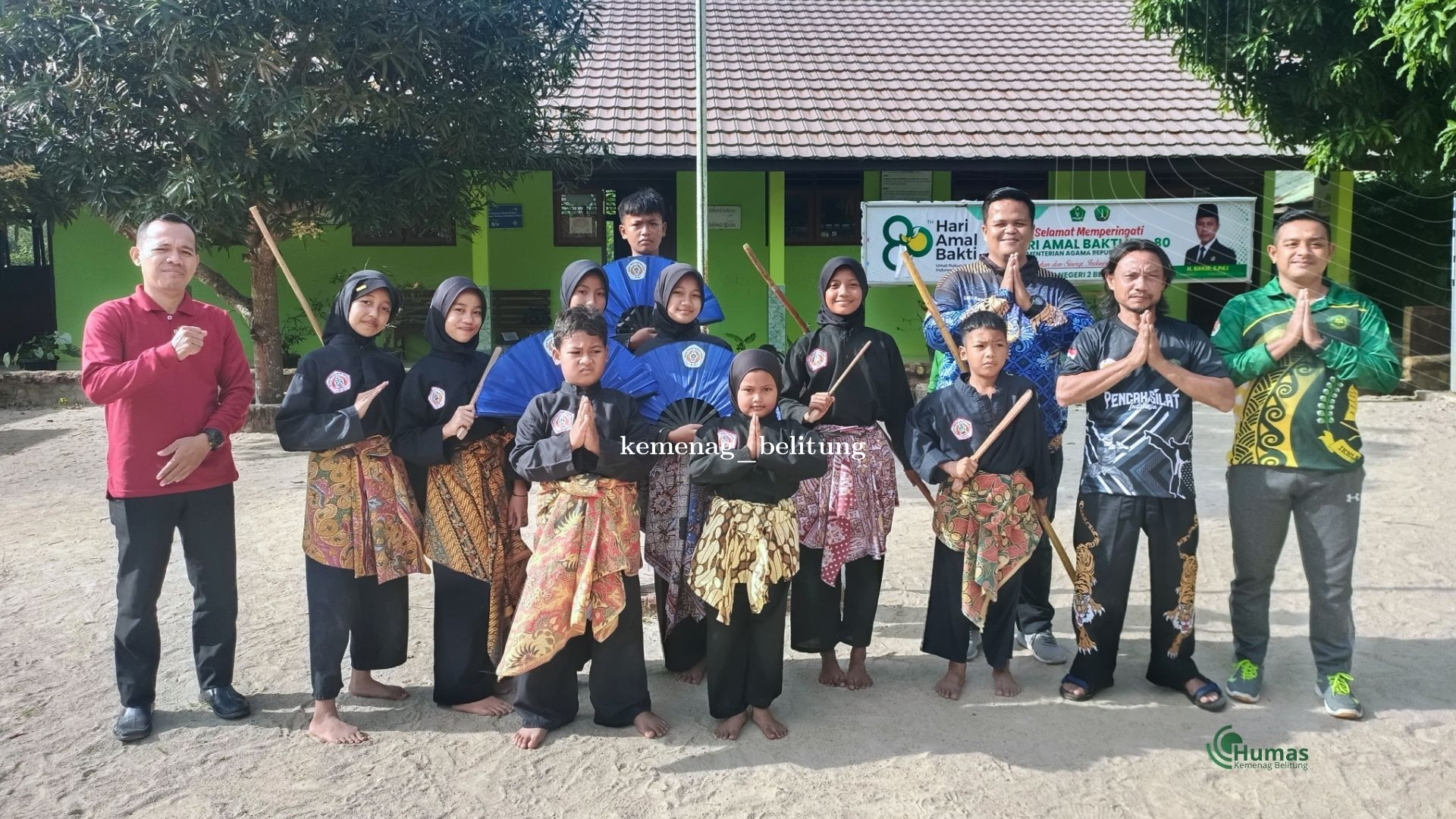 Tingkatkan Prestasi Siswa, MIN 2 Belitung Resmi Buka Ekstrakurikuler Perdana Pencak Silat
