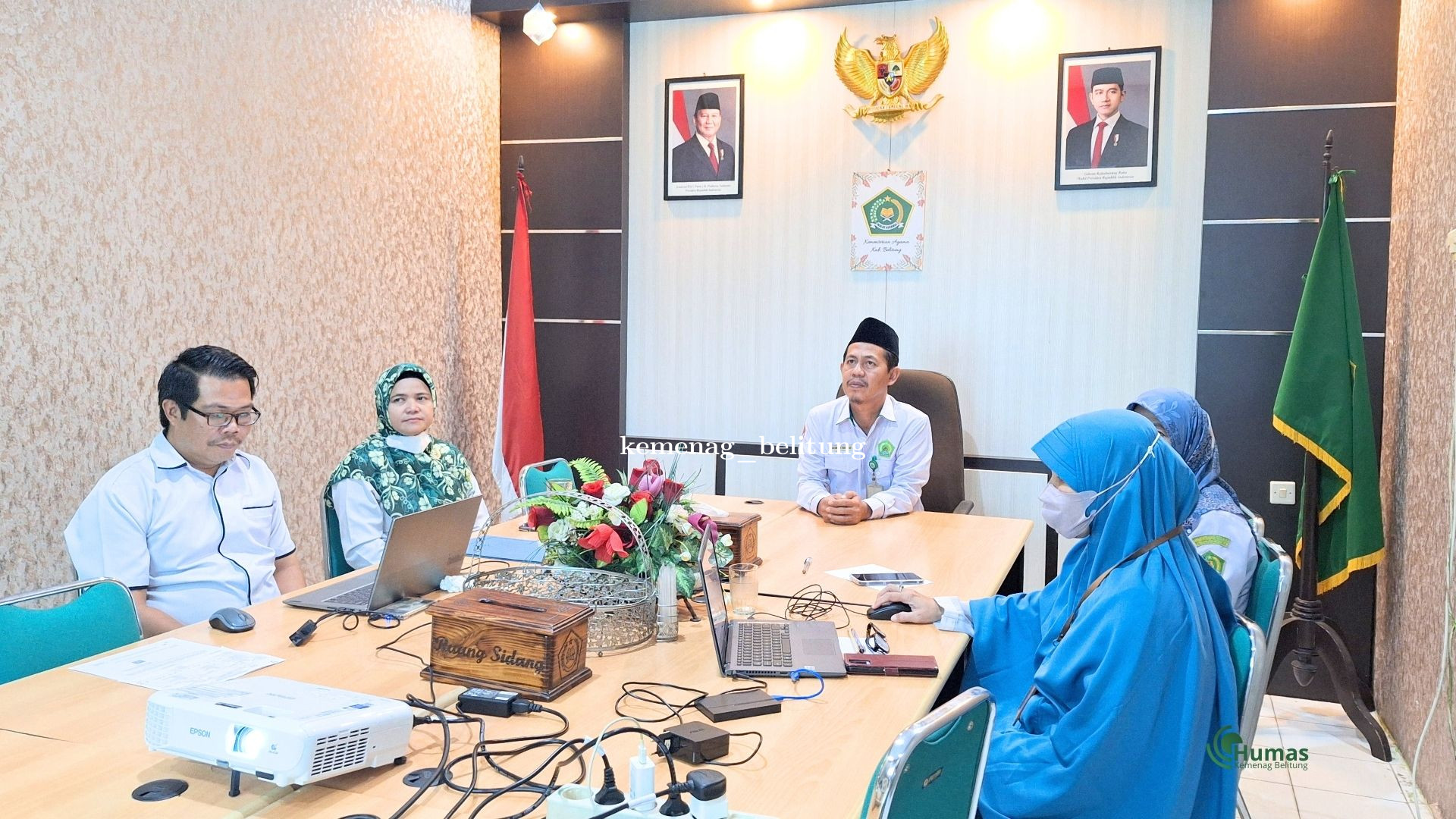 Kemenag Belitung Ikuti Zoom Meeting Sinkronisasi Data Tambahan Belanja Pegawai Tahun 2025