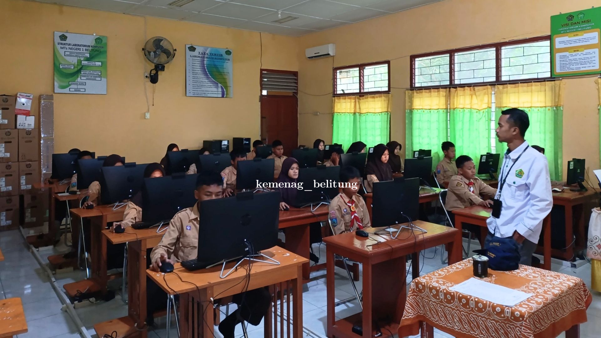 Gelar Simulasi ANBK, Siswa MTsN 1 Belitung Siap Menghadapi ANBK