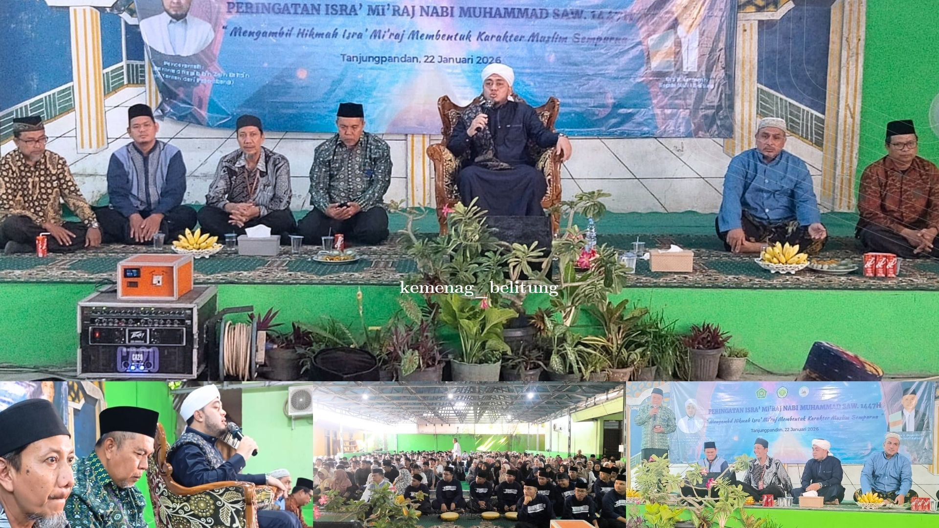 Kakan Kemenag Hadiri PHBI Isra Mikraj di MAN 1 Belitung, Tegaskan Penguatan Iman dan Akhlak Pelajar
