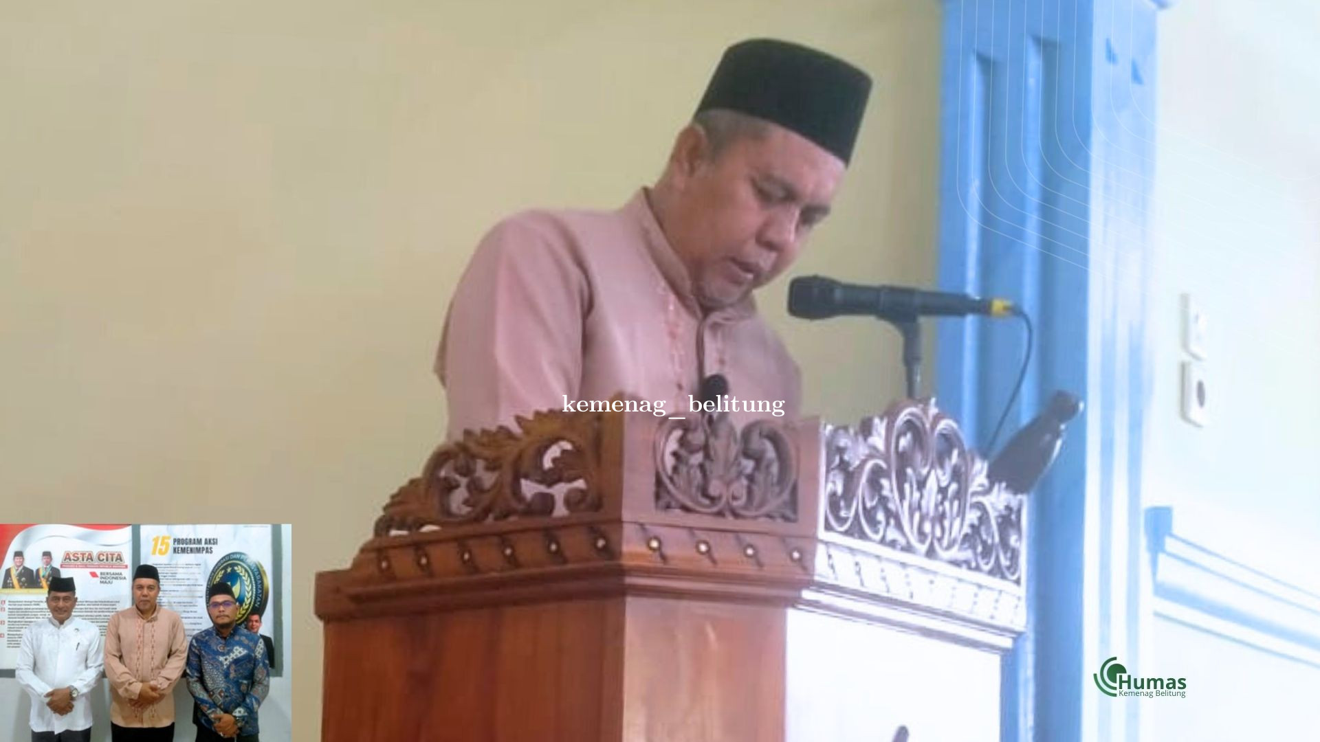 Khutbah Jumat di Lapas, Kepala Kemenag Belitung Ajak Warga Binaan Perkuat Takwa dan Taubat