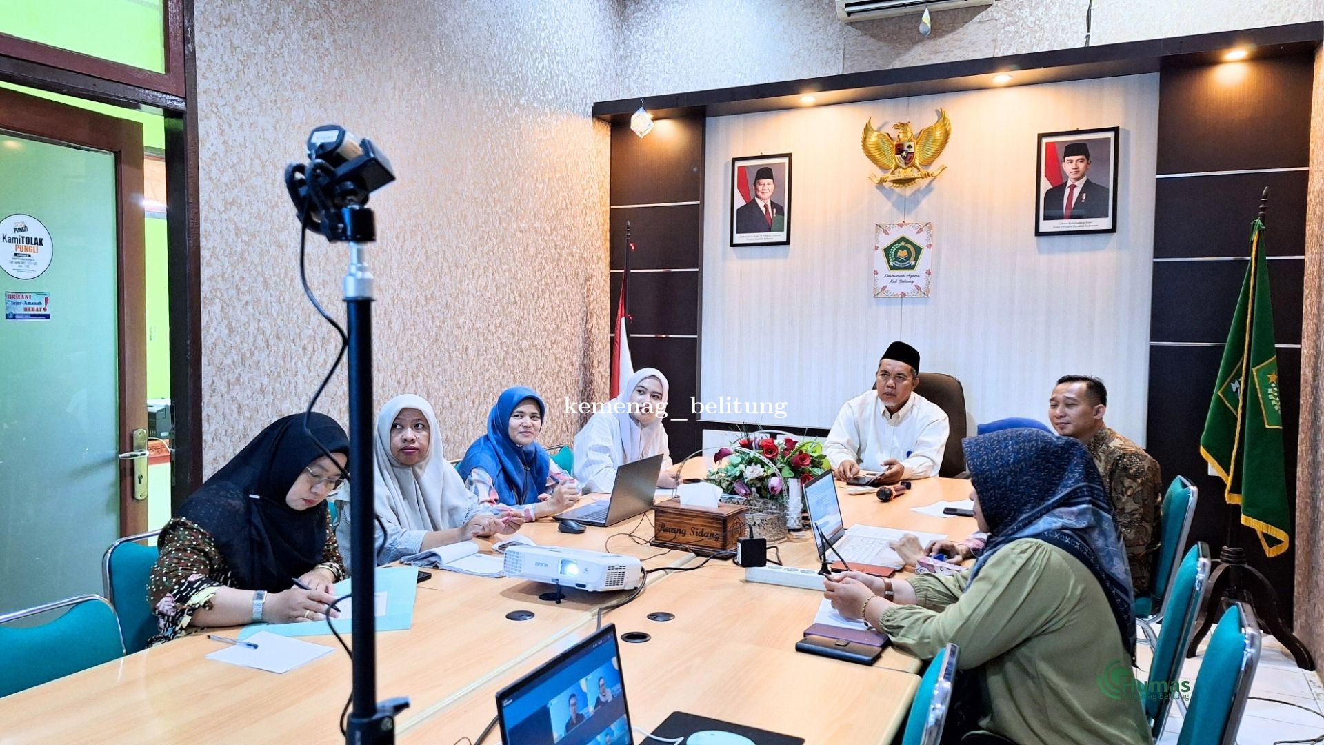 Kepala Kemenag Belitung Hadiri Zoom Bedah Kamus LKE PMPZI Akuntabilitas
