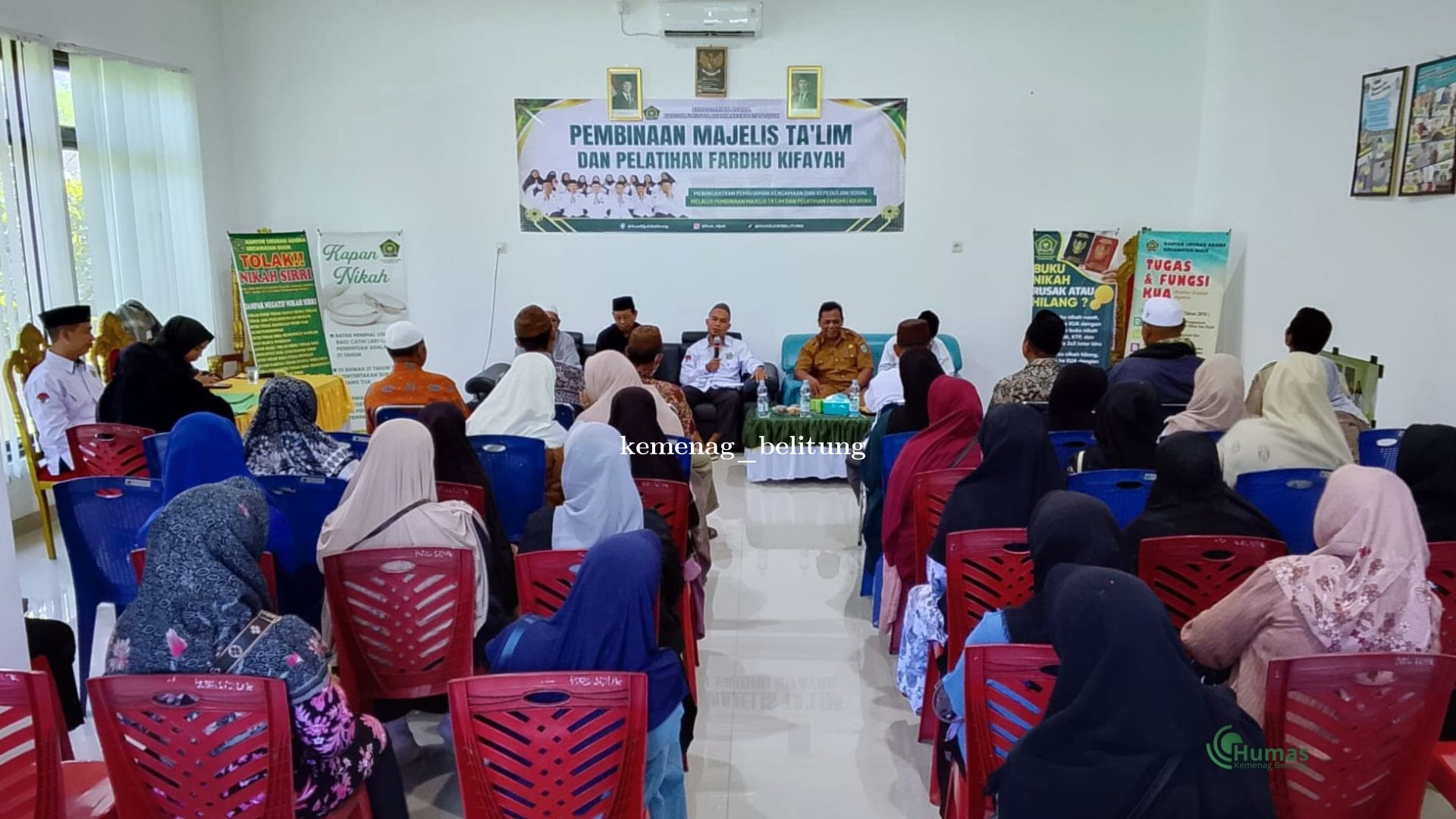 KUA Sijuk Gelar Pembinaan Majelis Taklim, Serahkan SK dan Latih Fardhu Kifayah bagi Pengurus