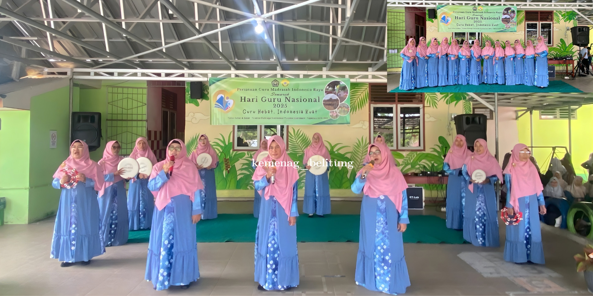 Grup Rebana MTsN 1 Belitung Tampil Memukau pada Lomba Rebana HGN 2025