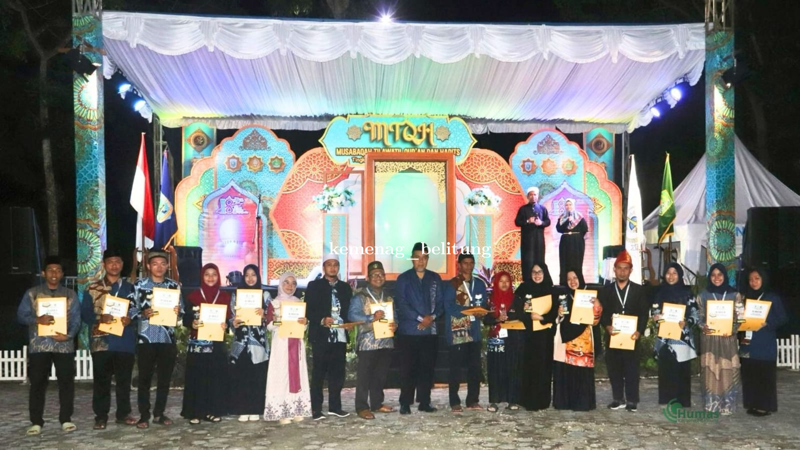 Kemenag Belitung Hadiri Penutupan MTQH Tingkat Kabupaten Belitung Tahun 2025