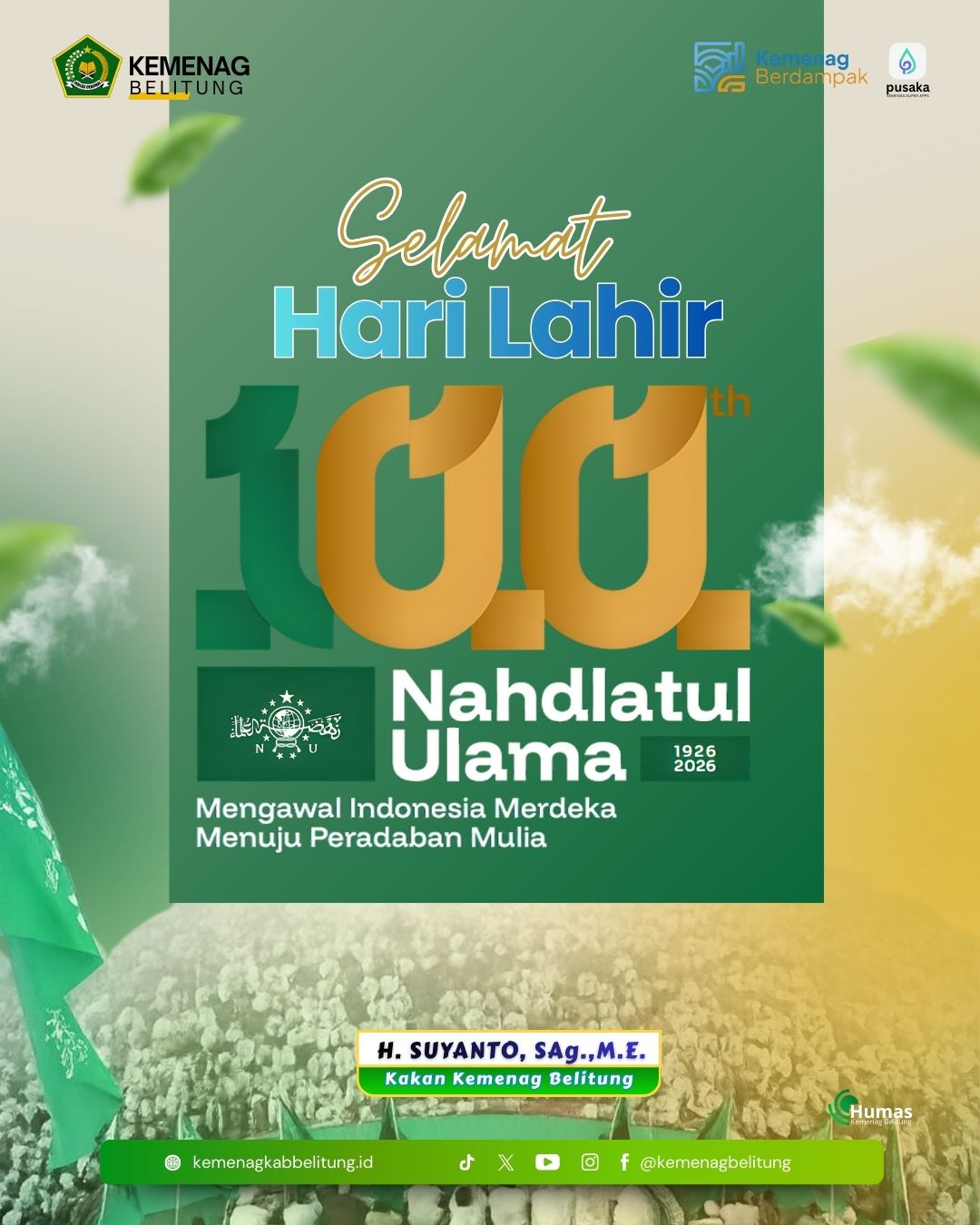 Selamat Harlah Ke-100 Nahdlatul Ulama